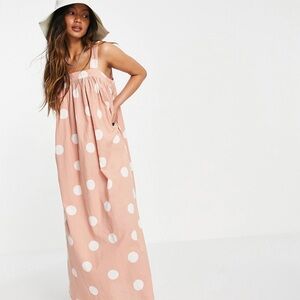 ASOS polka dot maxi dress